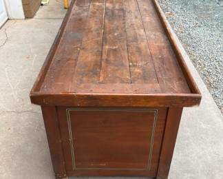 END VIEW PINE STORE COUNTER