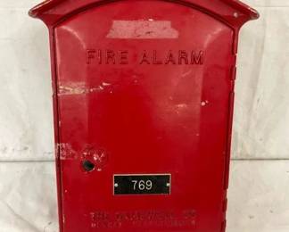 CAST GAMEWELL FIRE ALARM PULL BOX