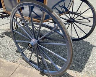 VERY SOLID WOODEN WHEELS