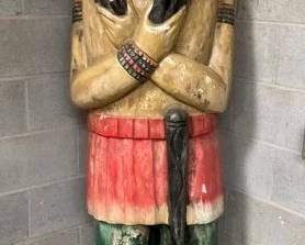 7FT. HANDCARVED STORE CIGAR INDIAN