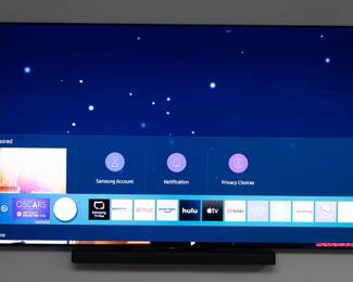 SAMSUNG 85” 4K QLED Q80TA SMART TV with WALL MOUNT
Original Price $3299
NOW $1500
TV Product Features
•	Smart TV Powered by TIZEN™ | SmartThings Apps
•	Quantum HDR 80X
•	4 HDMI Connections | 3 USB Connections | LAN Port | 802.11ac Built-In Wi-Fi | Bluetooth® | RS232 Control (EX-Link) | IP Control Support | Optical Audio Output Port | eARC
•	Works with Google Assistant | Amazon Alexa | Bixby
•	Motion Rate 120+
•	3840 x 2160 Lines of Resolution
•	Vesa Wall Mount Compatible
•	Anti-Glare with Wide Viewing Angle
•	Multi View up to 4 videos
