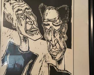 Great hand done signed print