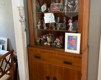 Mcm cabinet. There is a matching table with 5 chairs 