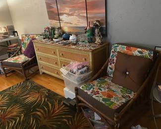 Great rattan furniture   Wicker large chest of drawers. Tri set of coastal sunset. 