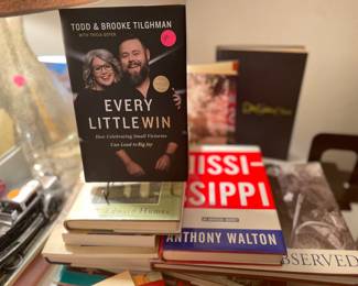 Plenty of books. A lot of Mississippi ones. 