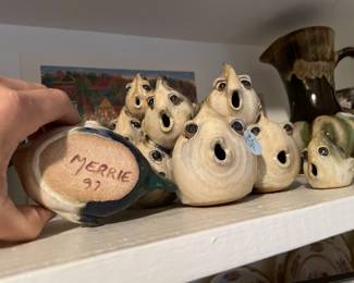 Great signed pottery of fish 