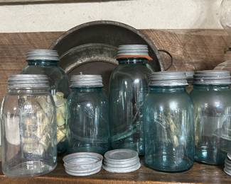 ball/mason jars with zinc lids