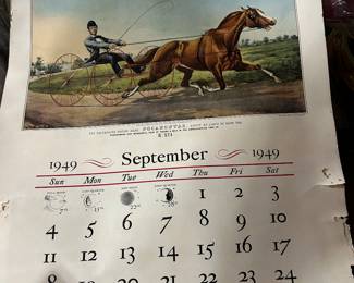 collection of Travelers Currier and Ives calendar 