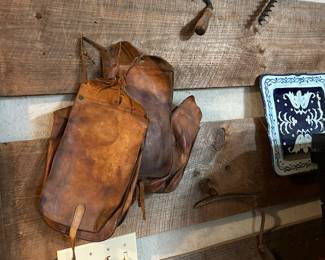 leather saddlebags