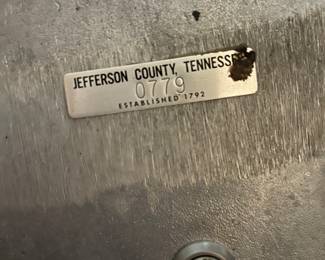 Jefferson County Tn ( Lathem Clock)
