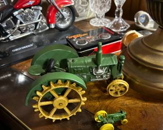 John Deere castiron tractor