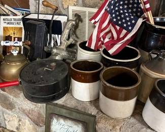 1 gallon and 1 1/2 gallon crocks 