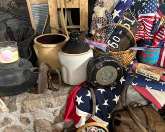 longaberger baskets , Latham night watchman clock 