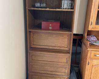 . . . a second bookcase with built in desk