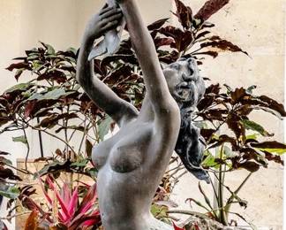 mermaid and dolphin fountain