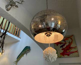 designer light fixture (coral)