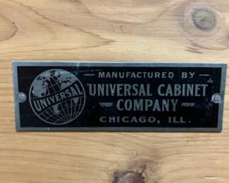 Vtg. Universal Cabinet Co. Chicago Cedar Chest - $160. - This item is off-site in Willow Springs. Please contact Eric at 708-218-4242 for further information.   PLEASE NOTE - THE OFFSITE ITEMS WILL NOT BE SUBJECT TO ESTATE SALE DISCOUNTING. THANK YOU.