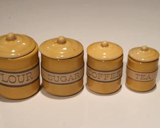 Mini 4 piece Cannister Set  (largest is less than 3")