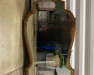 Beautiful Vtg. Gold Tone Mirror - $120. - This item is off-site in Willow Springs. Please contact Eric at 708-218-4242 for further information.   PLEASE NOTE - THE OFFSITE ITEMS WILL NOT BE SUBJECT TO ESTATE SALE DISCOUNTING. THANK YOU.