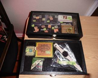Cigar Tin & Box..Samsung Galaxy 4 Watch.... Stamps & *Vintage Tobacco Chew Advertising Dexterity Puzzle*