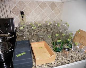 Glassware and Silicone Bake ware