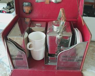Antique Officer's Travel Tea set