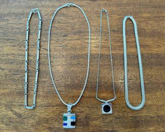 Sterling silver necklaces