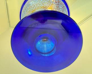 Large Kjell Engman for Kosta Boda Heliopora chalice bowl, signed