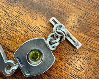 Sterling silver bracelets, including a very cool toggle bracelet by Brodsky (top)