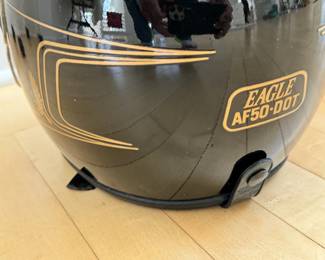 Vintage Arthur Fulmer Eagle AF50-DOT helmet and personalized helmet