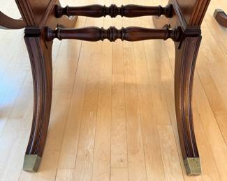 Vintage Brandt Duncan Phyfe drop leaf table with four leaves