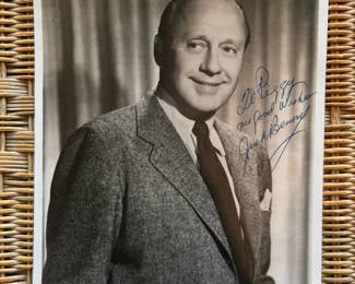 Autographed Jack Benny photograph 