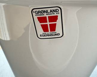 Grønland Egernsund, Denmark planter w/ saucer, Never Used