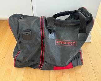 Vintage Pyrotect racing equipment two piece bag