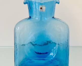 Blenko 8” Turquoise Water Bottle