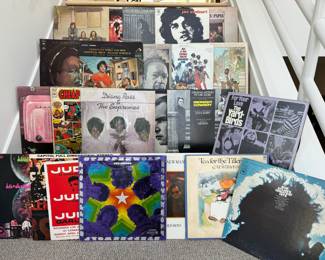 Sampling of the great vinyl record selection, including albums by Joe Cocker, Diana Ross, The Yard Birds, Bob Dylan and more