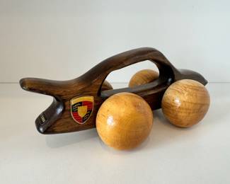 Vintage Porsche 911 Turbo rolling back massager