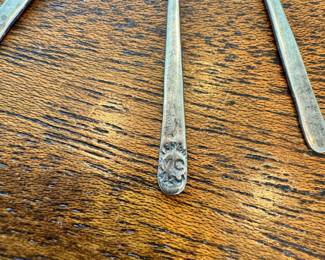 Sterling silver necklaces including a vintage Taxco necklace marked MO.