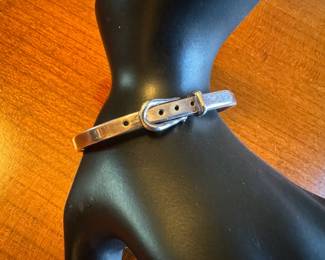Vintage Taxco 925 silver “Belt Buckle” bracelet