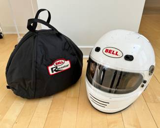 Vintage Bell Racestar racing helmet with original storage bag