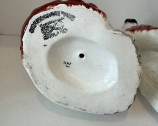 Pair of 9.5” tall Staffordshire Ware Spaniels