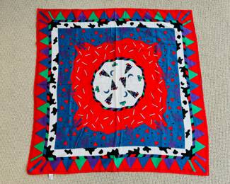 Vintage Ginnie Johansen cotton scarf