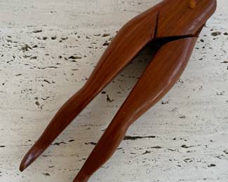 Vintage wooden “Lady Legs” nutcracker 