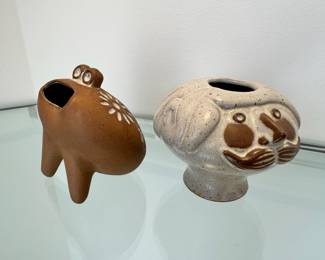 Vintage Lion’s Valley Stoneware of California art pottery vases