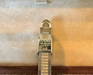 Vintage ladies Hamilton 10kt rolled gold watch with Merrill Lynch Bull motif, Never Used