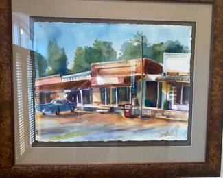 #11               22 x 30   $1,695  Taylor's Grocery watercolor Debra Sutherland 