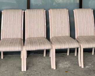 Design Institute America  Faux Marble Finish Upholstered Dining Chairs(6)