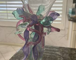 Acrylic Italian Ribbon Candy Dish/ Vase