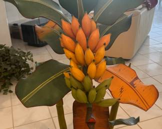 Wood/Resin Banana  Tree