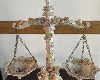 European Antique Porcelain Scale(Small Repair)